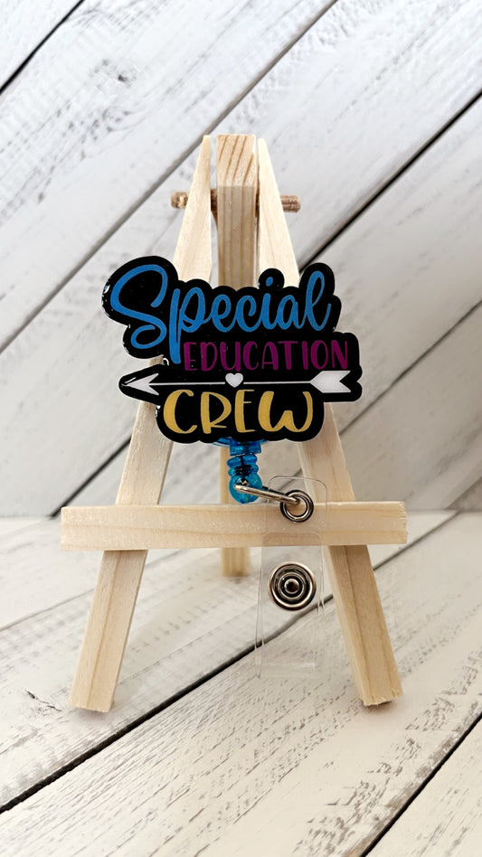 Special Education Crew Badge Reel